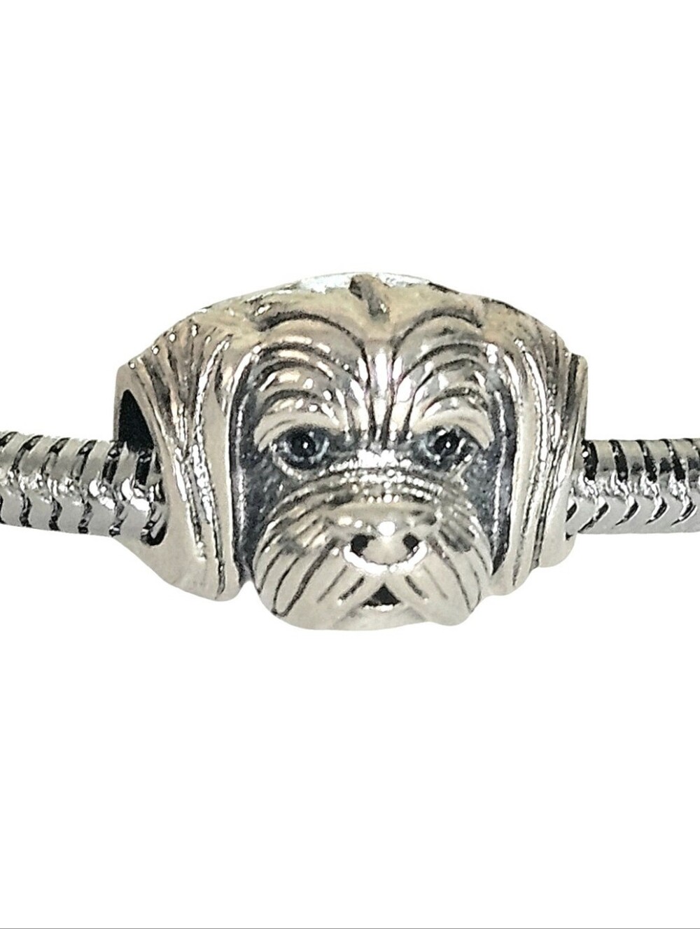LINX DISCOUNTINUED Sterling Silver Maltese Pet Dog Furr Baby Bracelet Charm